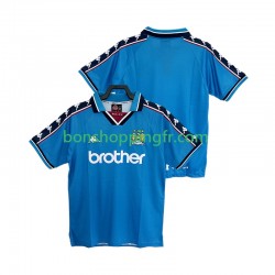 Maillot Rétro Domicile Manchester City 1997 1998 Manches Courtes Homme
