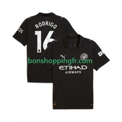 Maillot Extérieur Manchester City Rodrigo Hernandez 16 2025-2026 Manches Courtes Homme