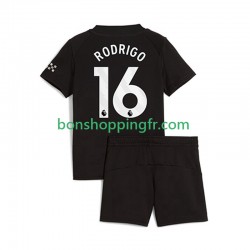 Maillot Extérieur Manchester City Rodrigo Hernandez 16 2025-2026 Manches Courtes Jeune Enfant(+shorts)