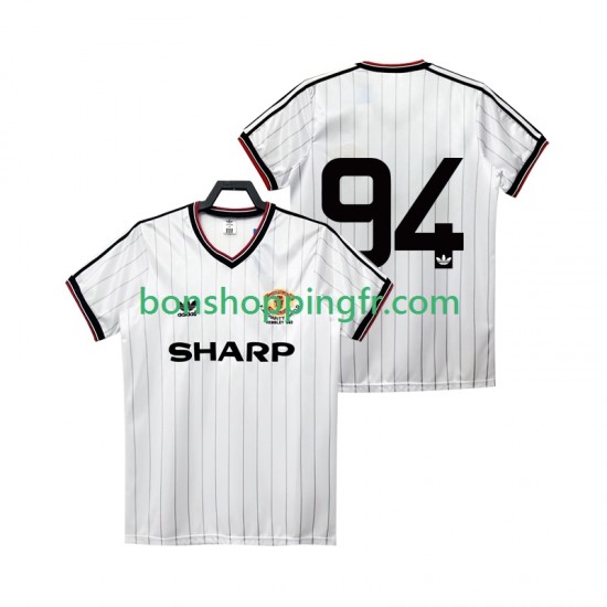 Maillot Rétro Extérieur Manchester United 94 1983 1984 Manches Courtes Homme Maillot Rétro Extérieur Manchester United 94 1983 1984 Manches Courtes Homme