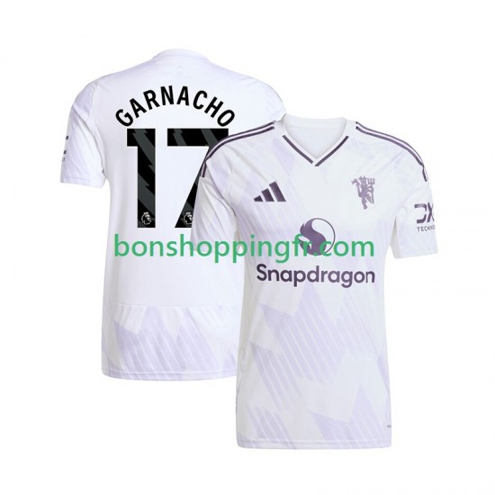 Maillot Extérieur Manchester United Alejandro Garnacho 17 2025-2026 Manches Courtes Homme