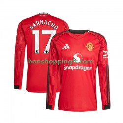 Maillot Domicile Manchester United Alejandro Garnacho 17 2025-2026 Manches Longues Homme