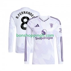 Maillot Extérieur Manchester United Bruno Fernandes 8 2025-2026 Manches Longues Homme