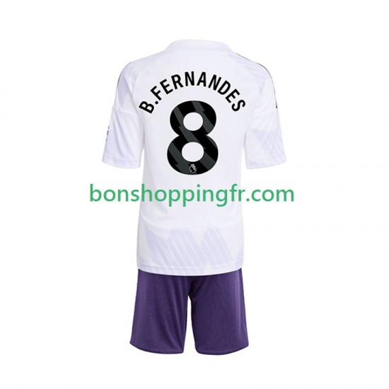 Maillot Extérieur Manchester United Bruno Fernandes 8 2025-2026 Manches Courtes Jeune Enfant(+shorts) Maillot Extérieur Manchester United Bruno Fernandes 8 2025-2026 Manches Courtes Jeune Enfant(+shorts)