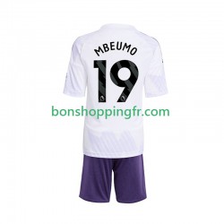 Maillot Extérieur Manchester United Bryan Mbeumo 19 2025-2026 Manches Courtes Jeune Enfant(+shorts)