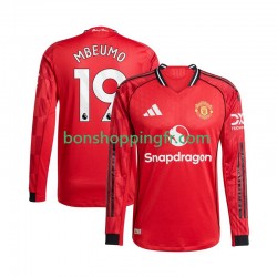 Maillot Domicile Manchester United Bryan Mbeumo 19 2025-2026 Manches Longues Homme