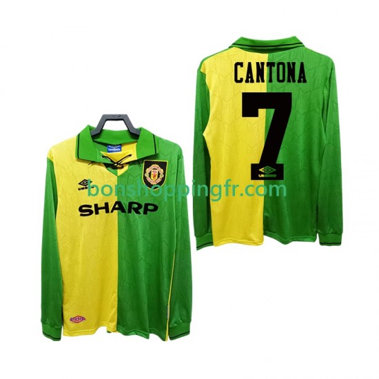 Maillot Rétro Extérieur Manchester United CANTONA 7 1992 1994 Manches Longues Homme Maillot Rétro Extérieur Manchester United CANTONA 7 1992 1994 Manches Longues Homme