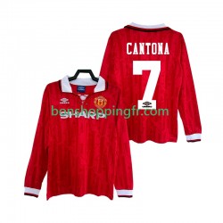 Maillot Rétro Domicile Manchester United CANTONA 7 1992 1994 Manches Longues Homme