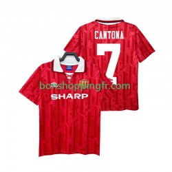 Maillot Rétro Domicile Manchester United CANTONA 7 1992 1994 Manches Courtes Homme