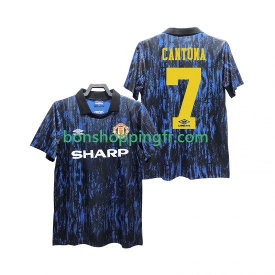 Maillot Rétro Domicile Manchester United CANTONA 7 1993 Manches Courtes Homme