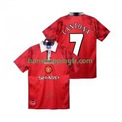 Maillot Rétro Domicile Manchester United CANTONA 7 1996 1997 Manches Courtes Homme