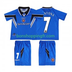 Maillot Rétro 3ème Manchester United CONTONA 7 1996 1998 Manches Courtes Jeune Enfant(+shorts)