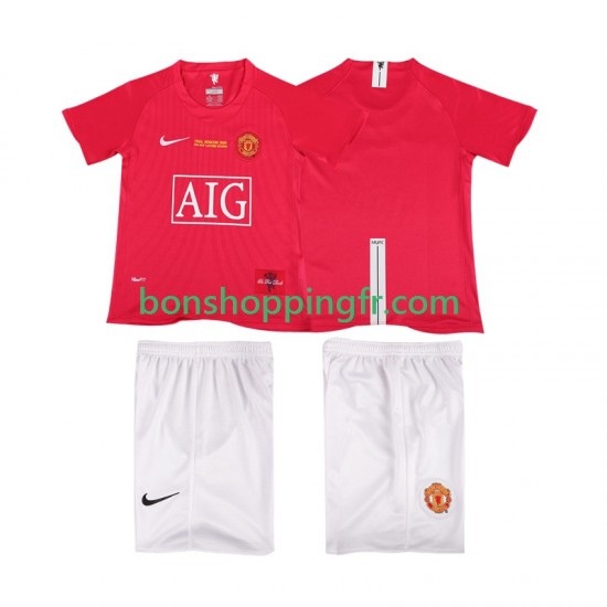 Maillot Rétro Domicile Manchester United Champions League 2007 2008 Manches Courtes Jeune Enfant(+shorts) Maillot Rétro Domicile Manchester United Champions League 2007 2008 Manches Courtes Jeune Enfant(+shorts)