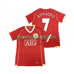 Maillot Rétro Domicile Manchester United Cristiano Ronaldo 7 2006 2007 Manches Courtes Homme