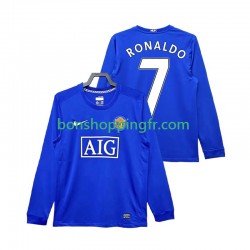 Maillot Rétro 3ème Manchester United Cristiano Ronaldo 7 2008 2009 Manches Longues Homme