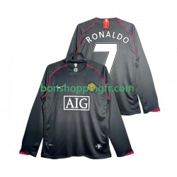 Maillot Rétro Extérieur Manchester United Critstiano Ronaldo 7 2007 2008 Manches Longues Homme