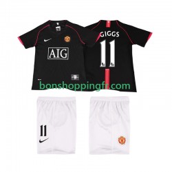 Maillot Rétro Extérieur Manchester United GIGGS 11 2007 2008 Manches Courtes Jeune Enfant(+shorts)