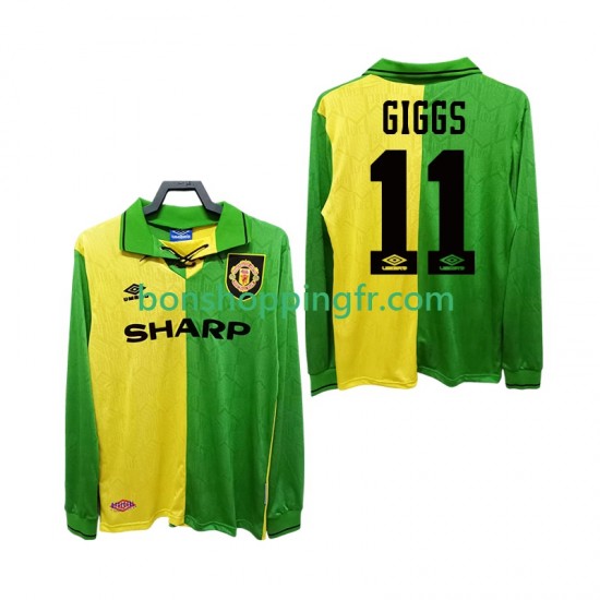Maillot Rétro Extérieur Manchester United GIGGS 11 1992 1994 Manches Longues Homme Maillot Rétro Extérieur Manchester United GIGGS 11 1992 1994 Manches Longues Homme