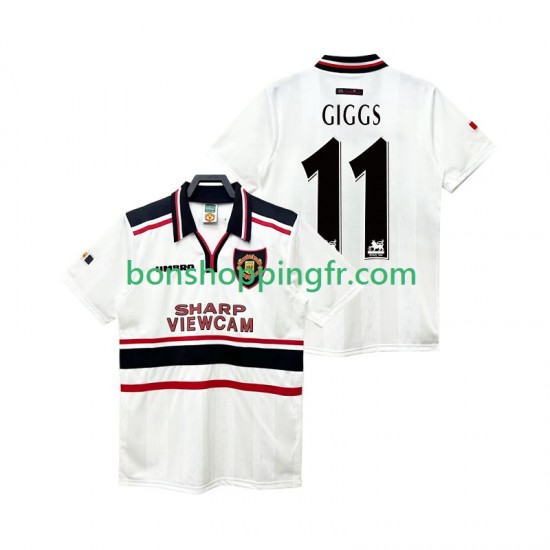Maillot Rétro Extérieur Manchester United GIGGS 11 1998 1999 Manches Courtes Homme Maillot Rétro Extérieur Manchester United GIGGS 11 1998 1999 Manches Courtes Homme