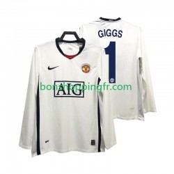 Maillot Rétro Extérieur Manchester United GIGGS 11 Premier League 2008 2009 Manches Longues Homme