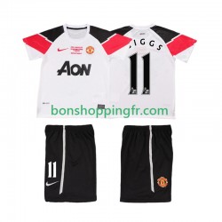 Maillot Rétro 3ème Manchester United GIGGS 11 Champions League 2011 2012 Manches Courtes Jeune Enfant(+shorts)