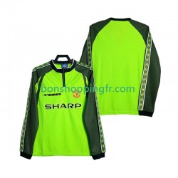 Maillot Rétro Domicile Manchester United Gardien 1998 2000 Manches Longues Homme