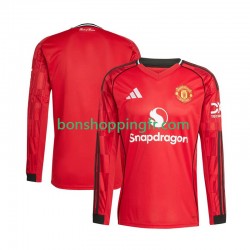 Maillot Domicile Manchester United 2025-2026 Manches Longues Homme