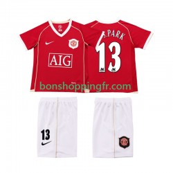 Maillot Rétro Domicile Manchester United J.S.PARK 13 2006 2007 Manches Courtes Jeune Enfant(+shorts)