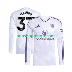 Maillot Extérieur Manchester United Kobbie Mainoo 37 2025-2026 Manches Longues Homme