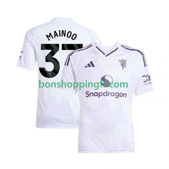 Maillot Extérieur Manchester United Kobbie Mainoo 37 2025-2026 Manches Courtes Homme