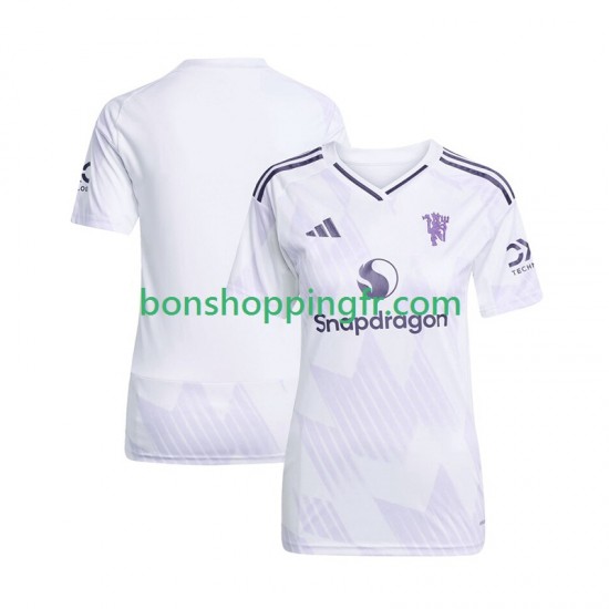Maillot Extérieur Manchester United 2025-2026 Manches Courtes Femme