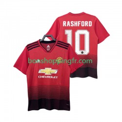 Maillot Rétro Domicile Manchester United RASHFORD 10 2018 2019 Manches Courtes Homme