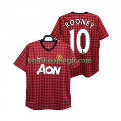 Maillot Rétro Domicile Manchester United ROONEY 10 2012 2013 Manches Courtes Homme