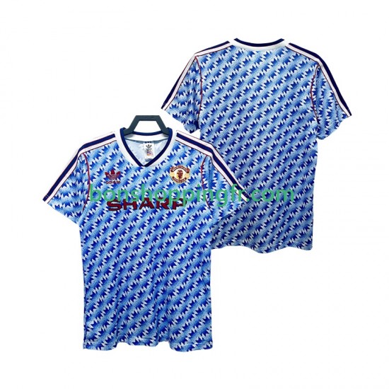 Maillot Rétro Extérieur Manchester United 1990 1992 Manches Courtes Homme