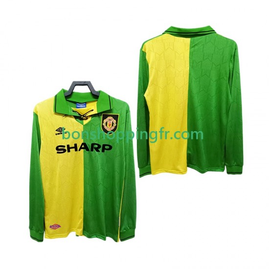 Maillot Rétro Extérieur Manchester United 1992 1994 Manches Longues Homme