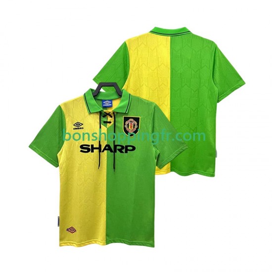 Maillot Rétro Extérieur Manchester United 1992 1994 Manches Courtes Homme