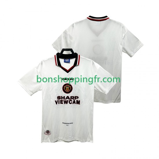 Maillot Rétro Extérieur Manchester United 1996 1997 Manches Courtes Homme