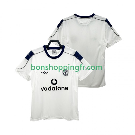 Maillot Rétro Extérieur Manchester United 2000 2001 Manches Courtes Homme