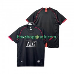 Maillot Rétro Extérieur Manchester United 2007 2008 Manches Courtes Homme