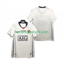 Maillot Rétro Extérieur Manchester United Champions League 2008 2009 Manches Courtes Homme