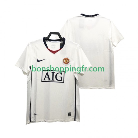 Maillot Rétro Extérieur Manchester United Premier League 2008 2009 Manches Courtes Homme Maillot Rétro Extérieur Manchester United Premier League 2008 2009 Manches Courtes Homme