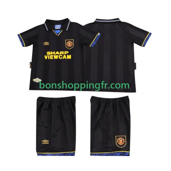 Maillot Rétro Extérieur Manchester United 1993 1994 Manches Courtes Jeune Enfant(+shorts) Maillot Rétro Extérieur Manchester United 1993 1994 Manches Courtes Jeune Enfant(+shorts)