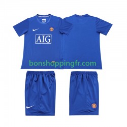 Maillot Rétro 3ème Manchester United 2008 2009 Manches Courtes Jeune Enfant(+shorts)