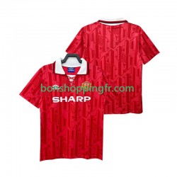 Maillot Rétro Domicile Manchester United 1992 1994 Manches Courtes Homme