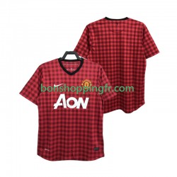 Maillot Rétro Domicile Manchester United 2012 2013 Manches Courtes Homme