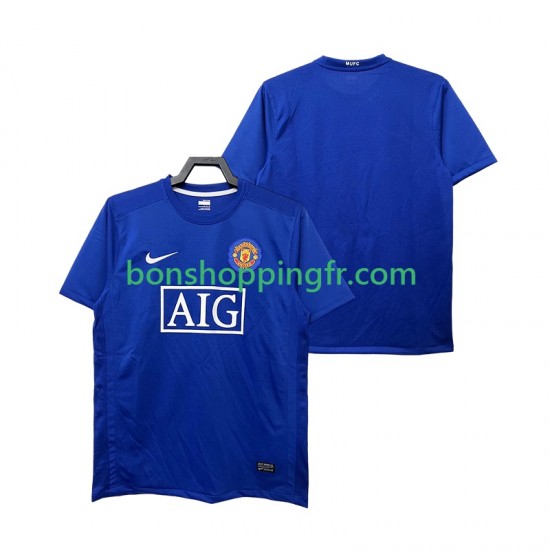 Maillot Rétro 3ème Manchester United 2008 2009 Manches Courtes Homme