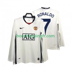Maillot Rétro Extérieur Manchester United Ronaldo 7 Premier League 2008 2009 Manches Longues Homme