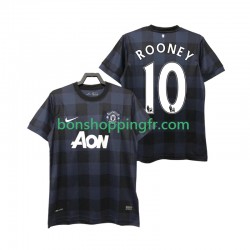 Maillot Rétro Extérieur Manchester United Rooney 10 2013 2014 Manches Courtes Homme