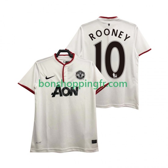 Maillot Rétro 3ème Manchester United Rooney 10 2013 2014 Manches Courtes Homme