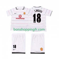 Maillot Rétro 3ème Manchester United SCHOLES 18 2003 2006 Manches Courtes Jeune Enfant(+shorts)